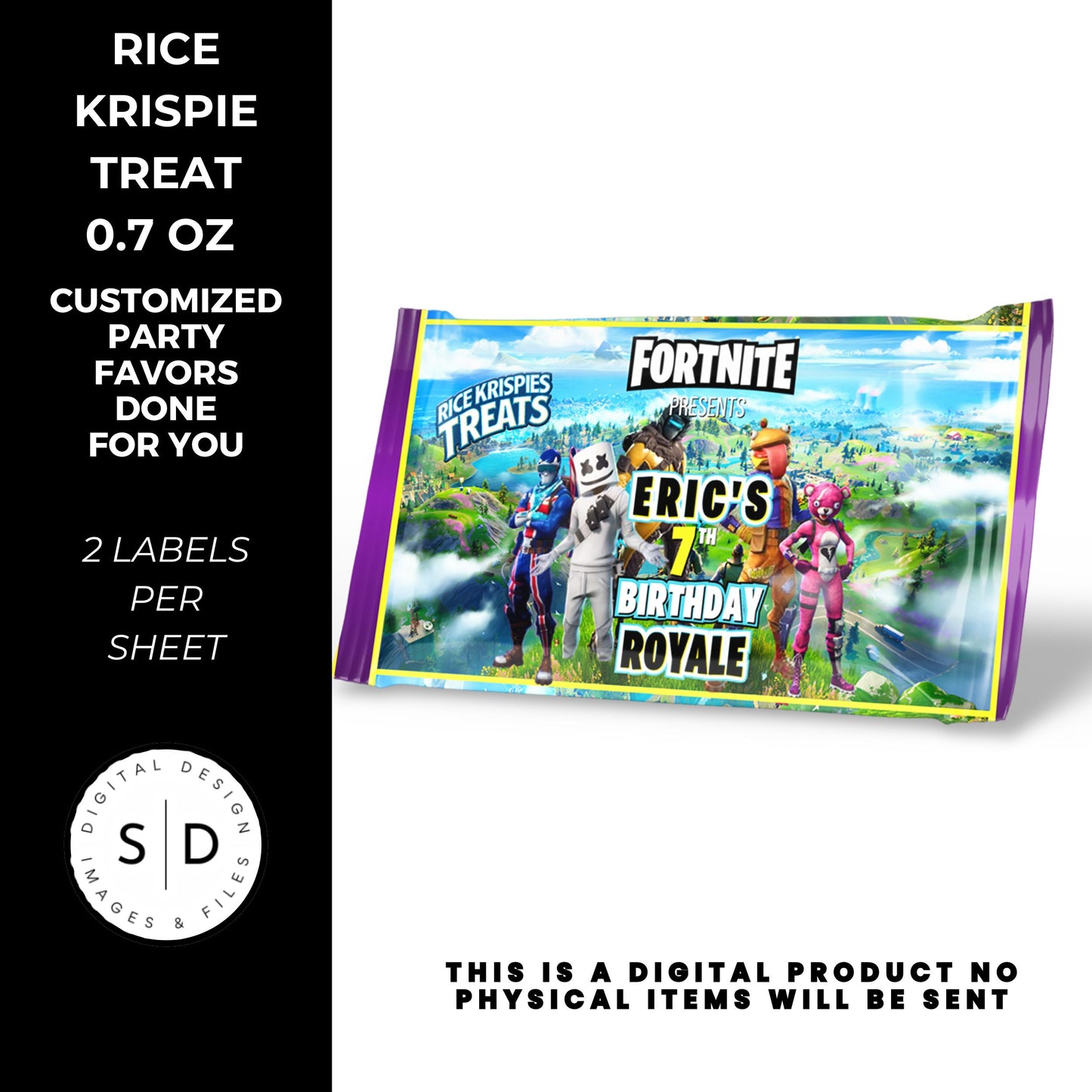 Fortnite Battle Royale Birthday Party Favors DFY