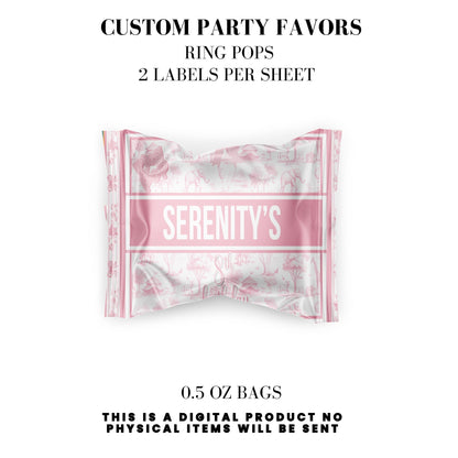 Toile du Jouy Safari Party Printable Favor Designs DFY