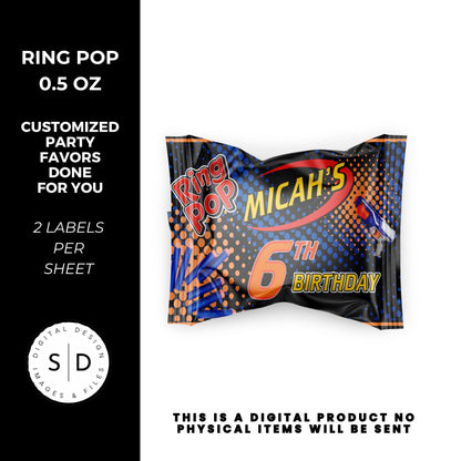 Nerf Ready Aim Fire Birthday Party Favors DFY