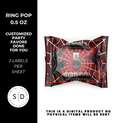 Spiderman Vs Venom Party Favors DFY