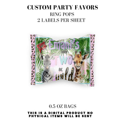 Born Two Be Wild Jungle Safari Birthday Party Favors DFY