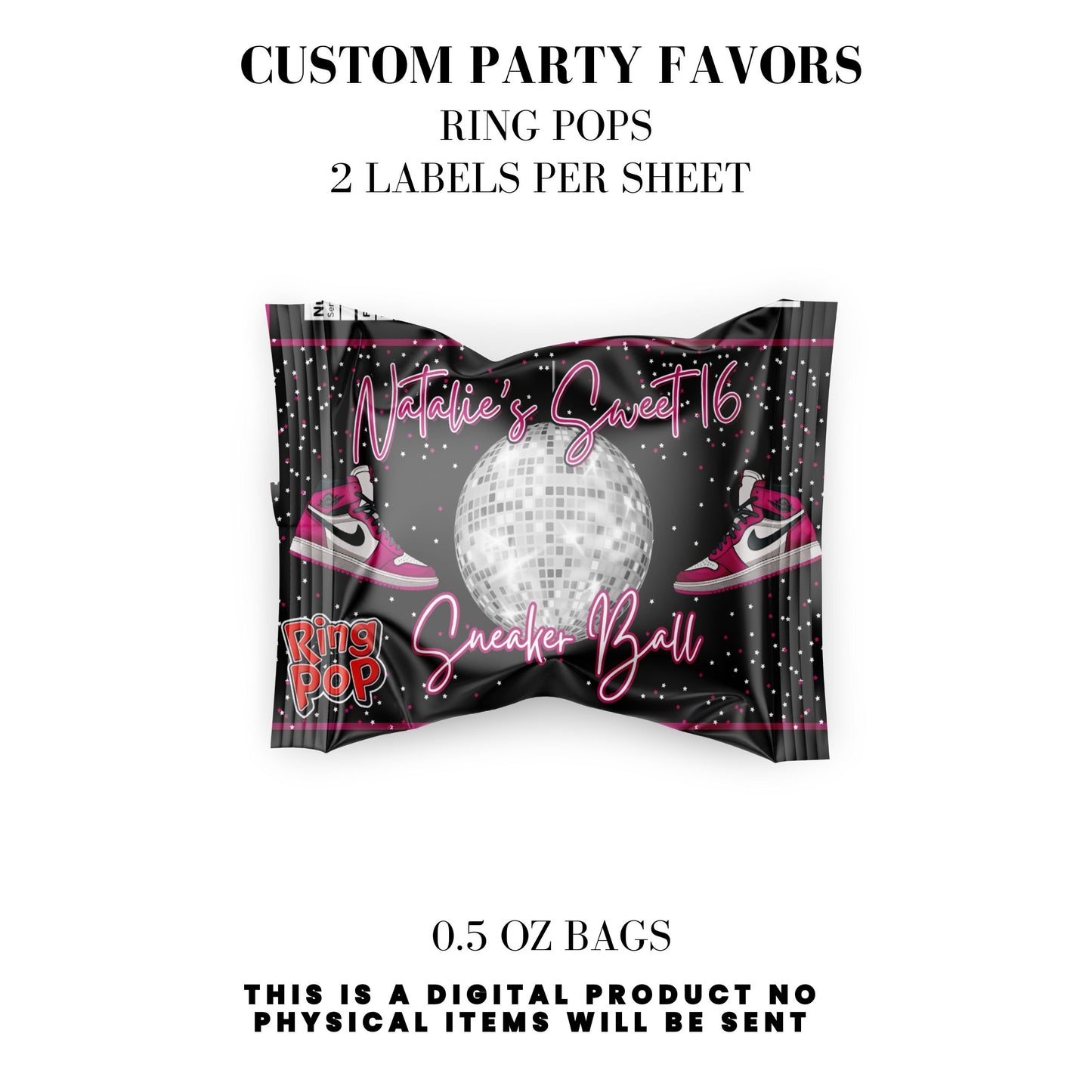 Sneaker Ball Birthday Party Favors DFY