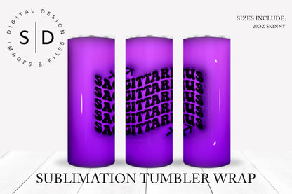 3D Inflated Zodiac Tumbler Wrap Bundle  Tumbler Wrap Designs