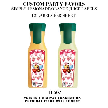 Bee My Valentine Party Favors Templates Bundle