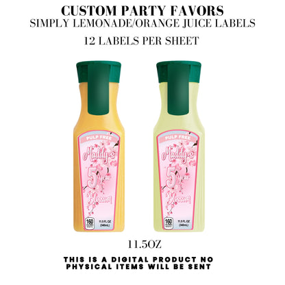 Cherry Blossom Party Printable Favor Designs DFY