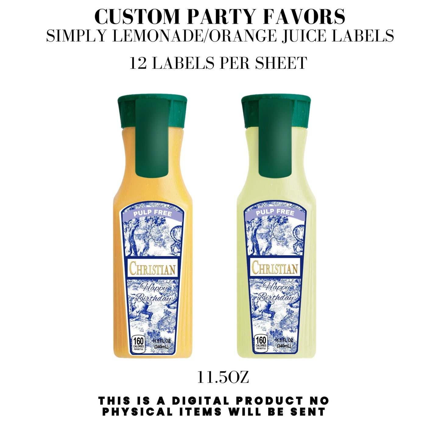 Classic Toile De Juoy Blue Party Printable Favor Designs DFY