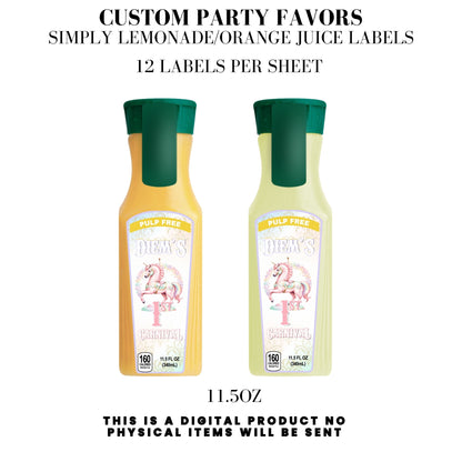 Pastel Carnival Birthday Party DFY Favor Bundle