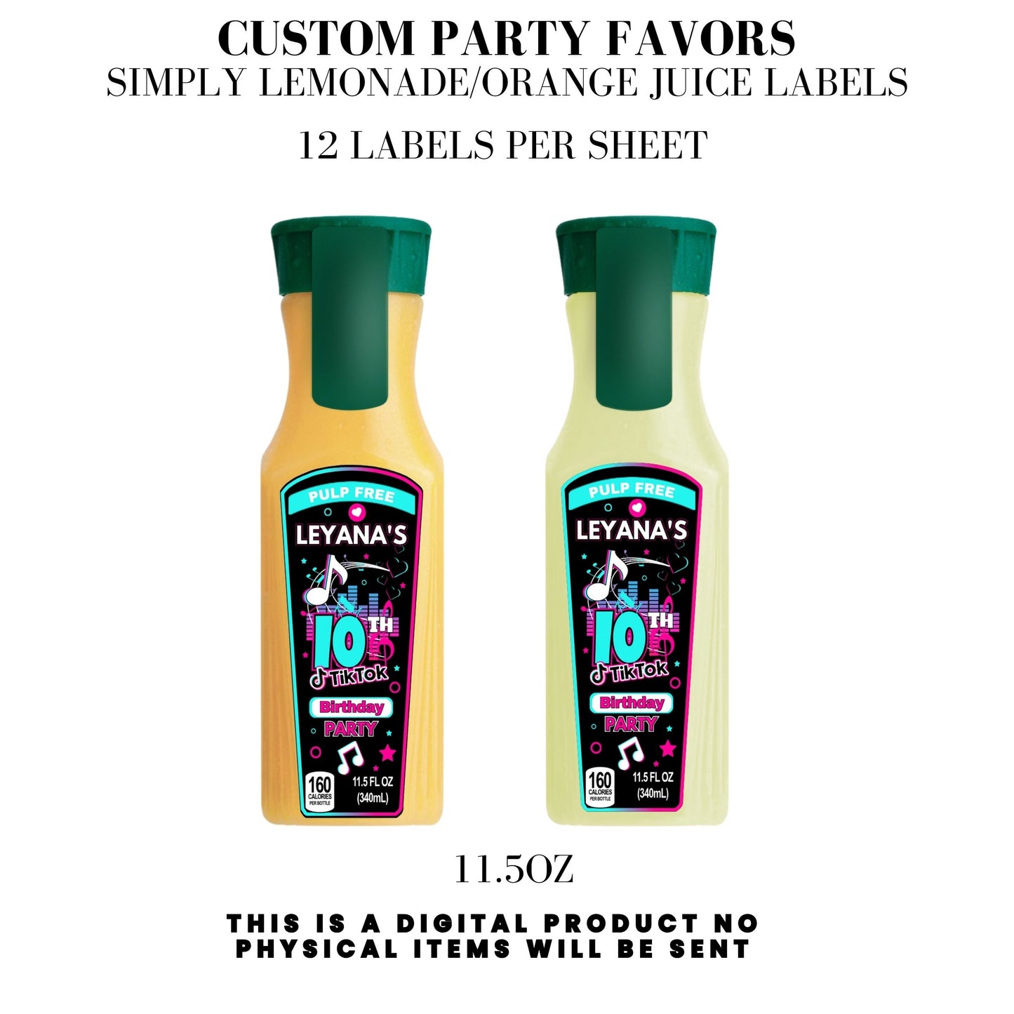 Tik Tok Social Media Party Printable Favor Designs DFY