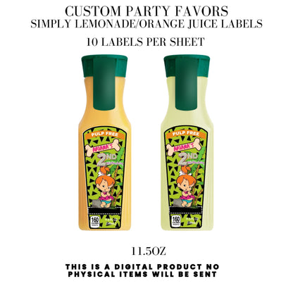 Pebbles & Dino Stone Age Birthday Party Favors DFY