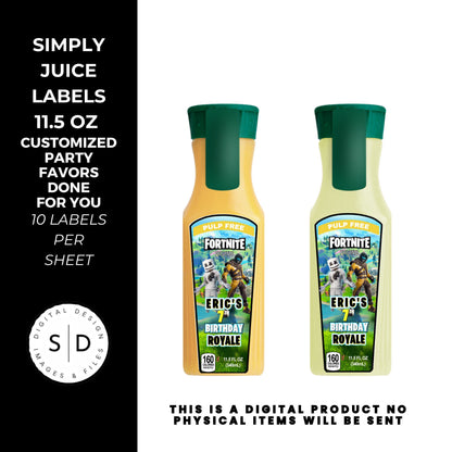 Fortnite Battle Royale Birthday Party Favors DFY