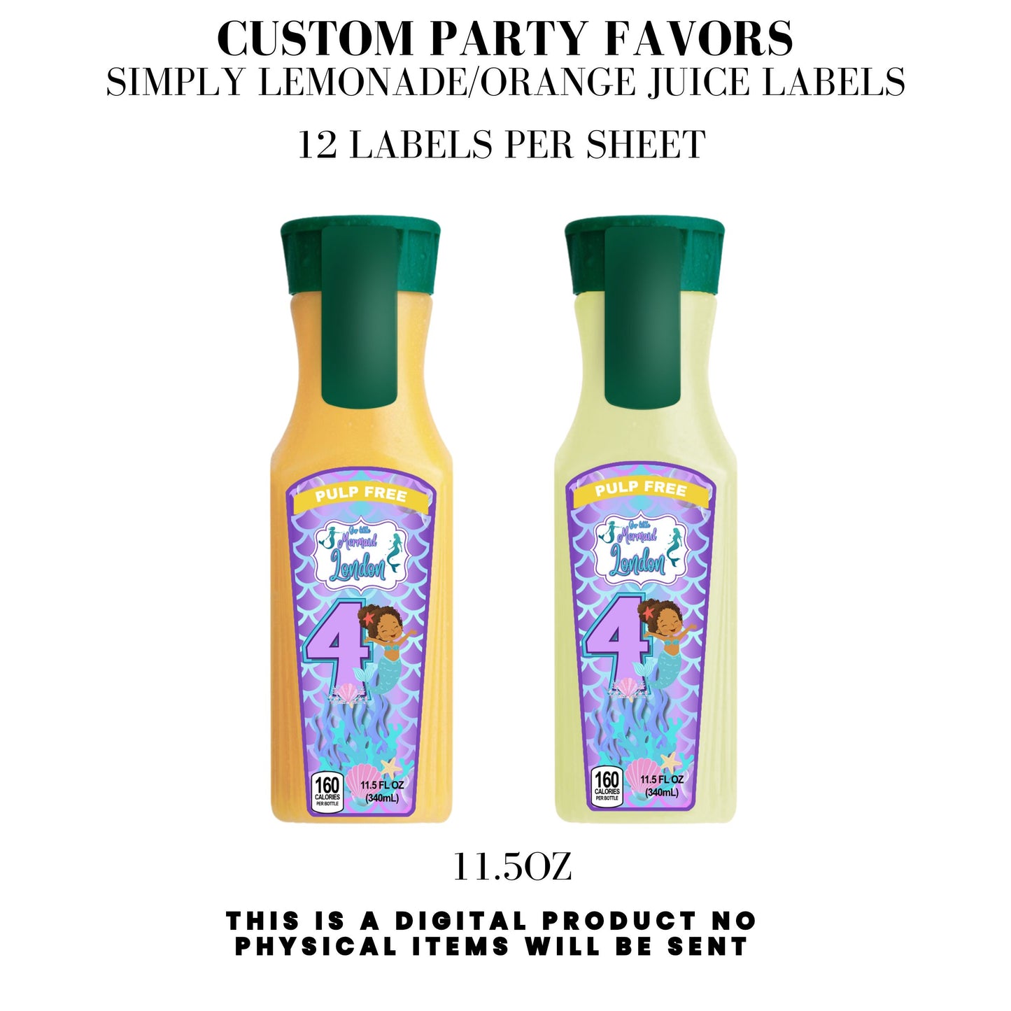 Our Little Mermaid Birthday Party Favors DFY