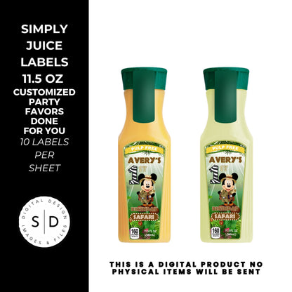 Mouse Safari Birthday Party Favors DFY