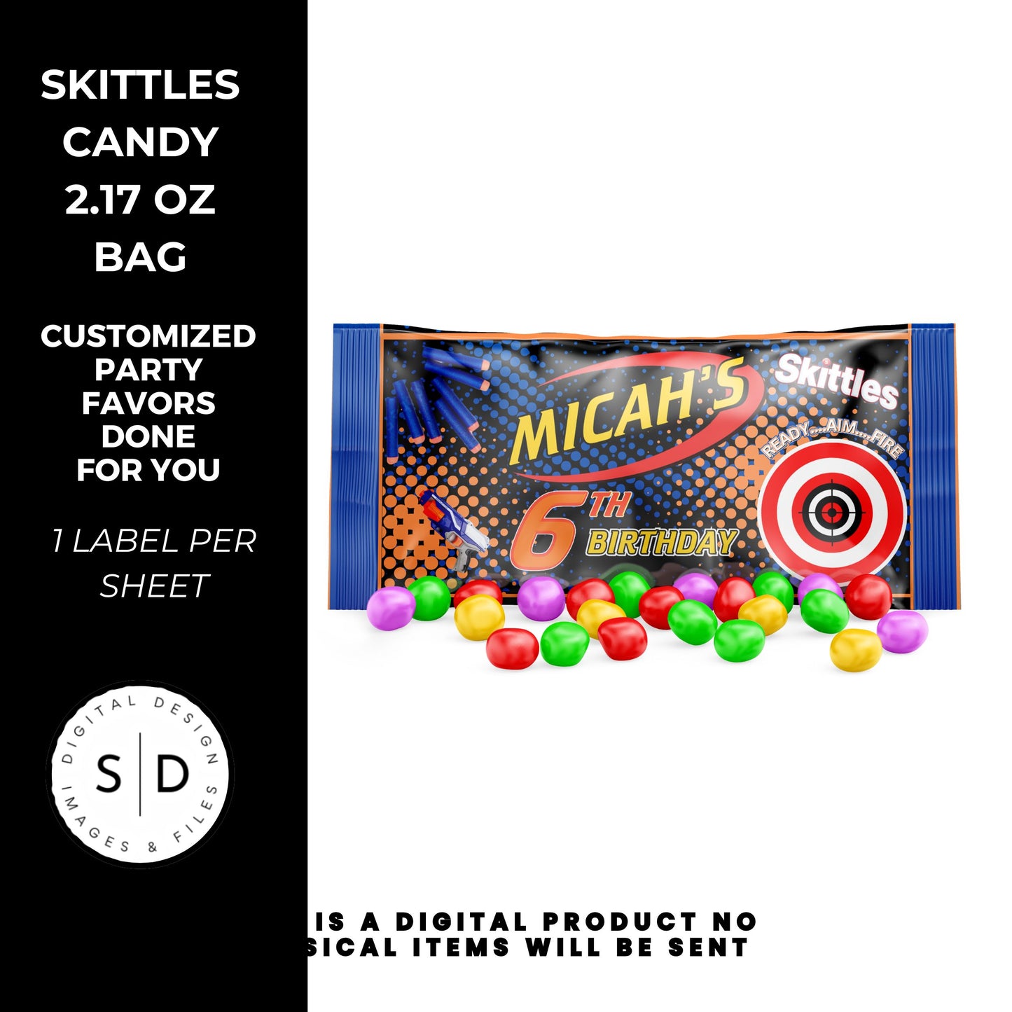 Nerf Ready Aim Fire Birthday Party Favors DFY