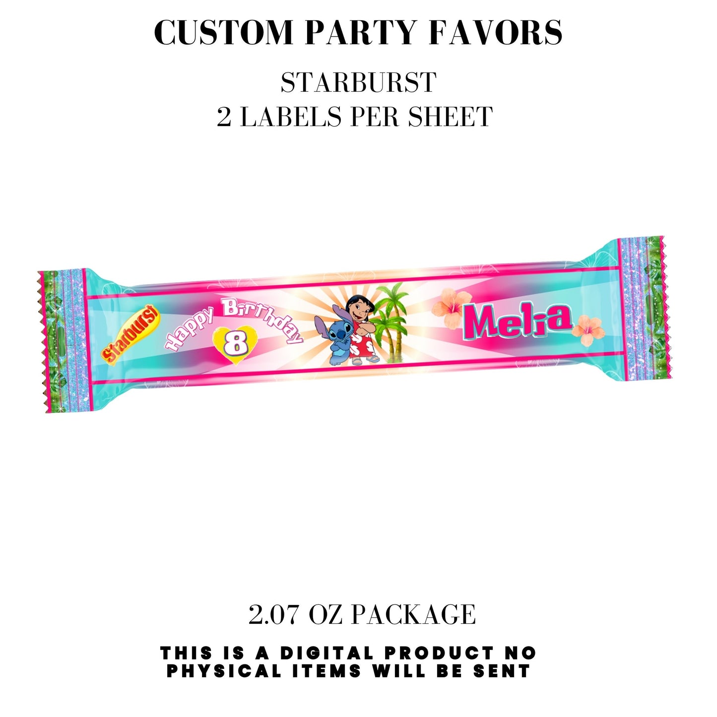 Lilo & Stitch Birthday Party DFY Favor Bundle