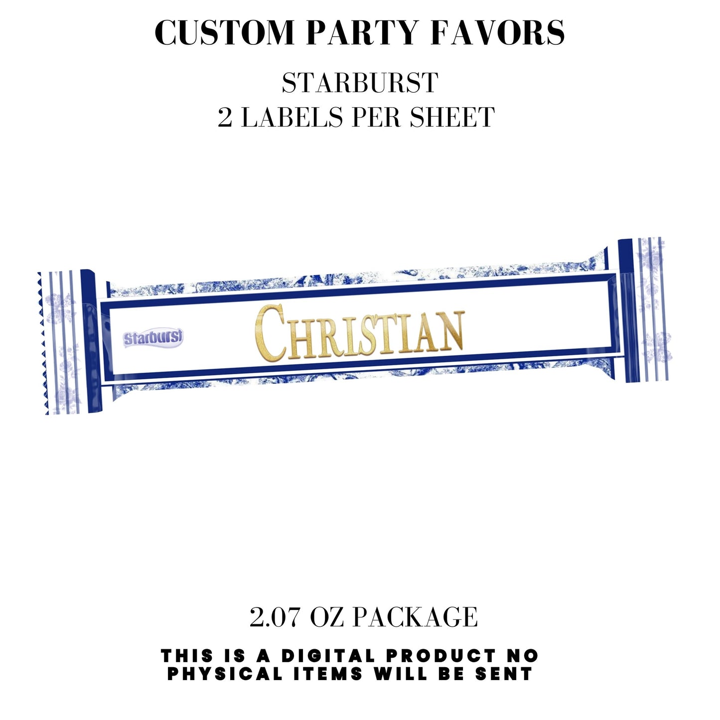 Classic Toile De Juoy Blue Party Printable Favor Designs DFY