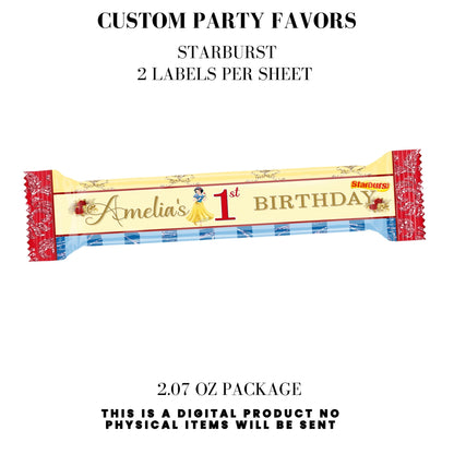 Snow White Party Favor Templates Bundle