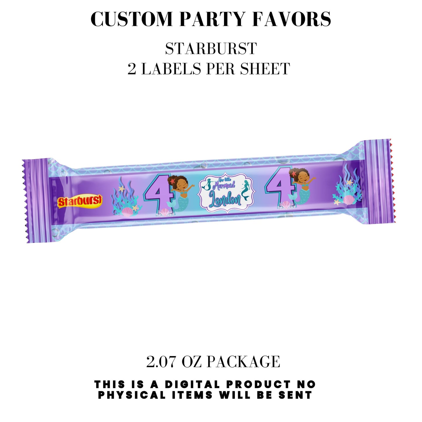 Our Little Mermaid Birthday Party Favors DFY