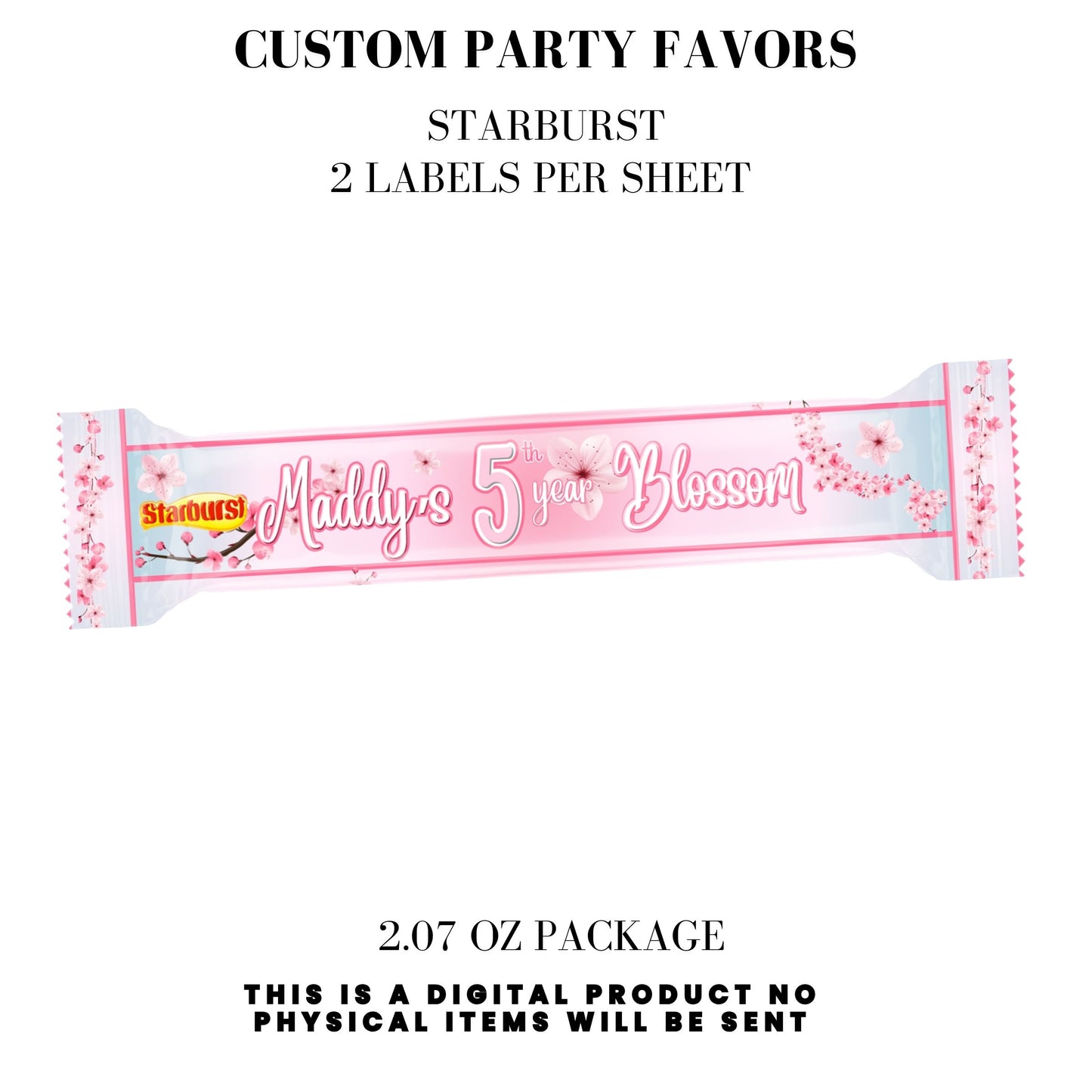 Cherry Blossom Party Printable Favor Designs DFY
