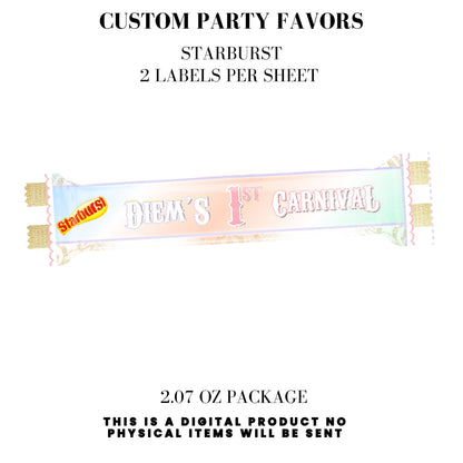 Pastel Carnival Birthday Party DFY Favor Bundle