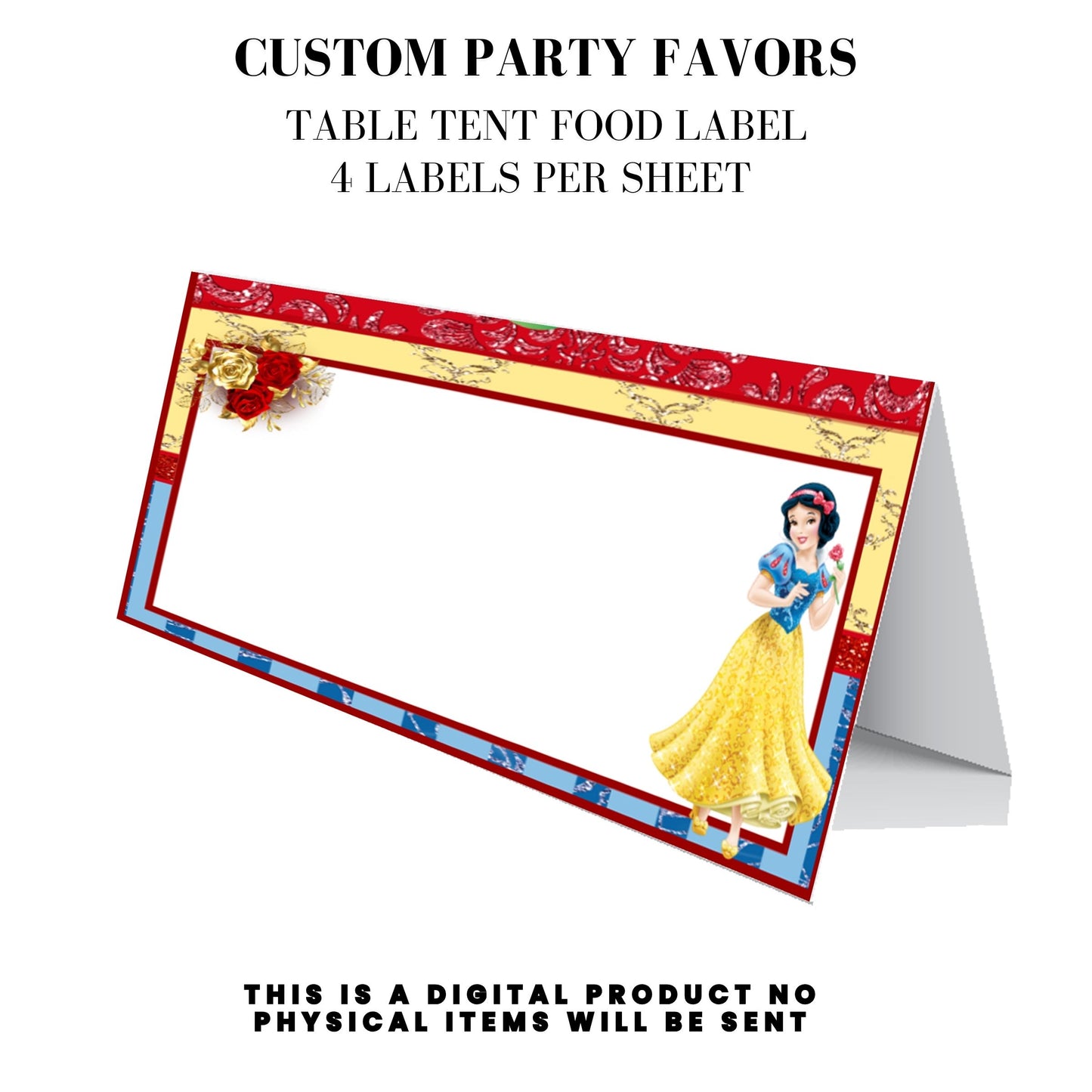 Snow White Party Favor Templates Bundle