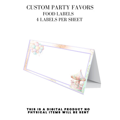 Pastel Carnival Birthday Party DFY Favor Bundle