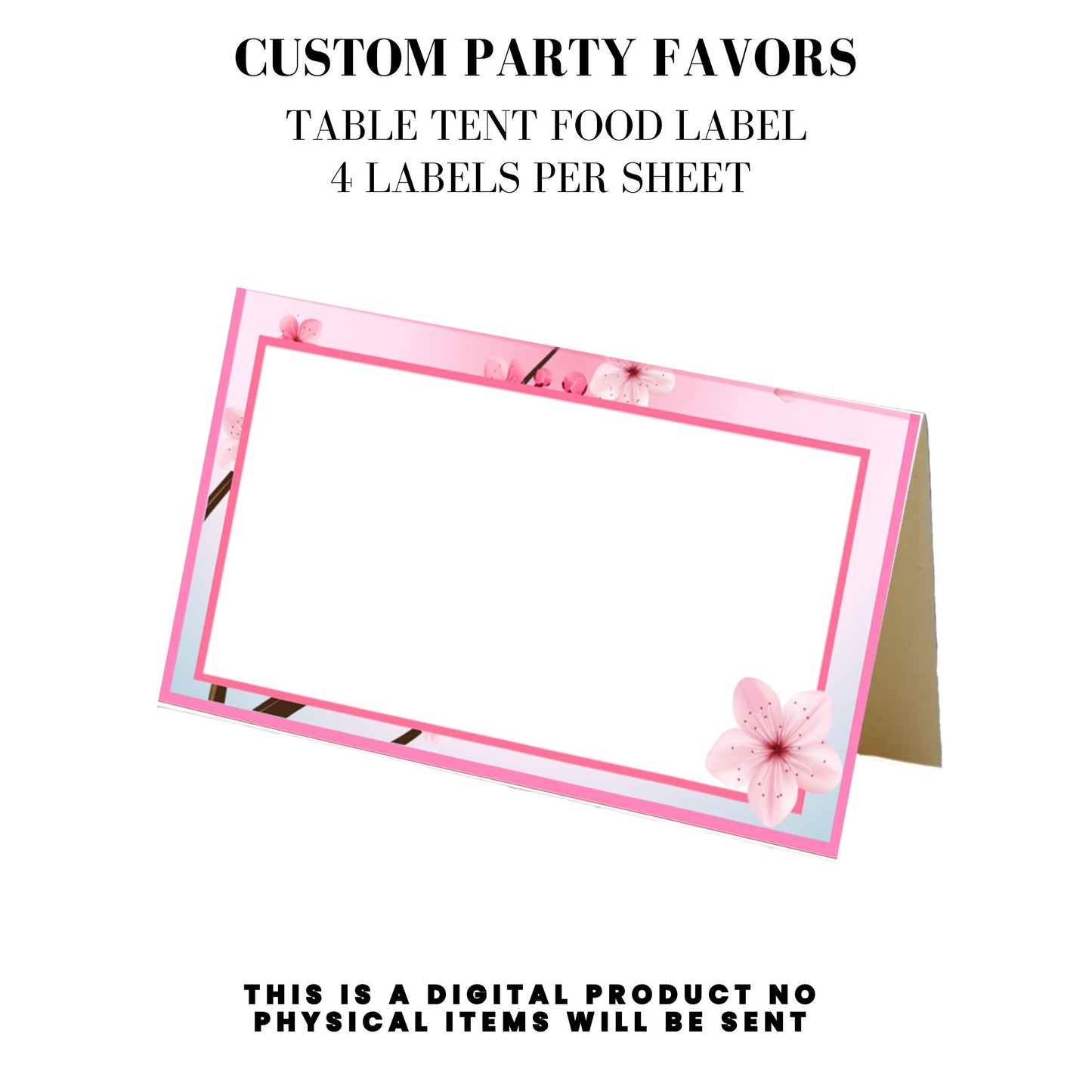 Cherry Blossom Party Printable Favor Designs DFY
