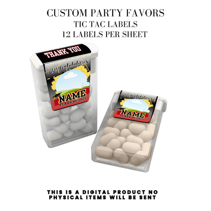 Class of 2025 Graduation Party Favor Canva Template Bundle 🎓✨
