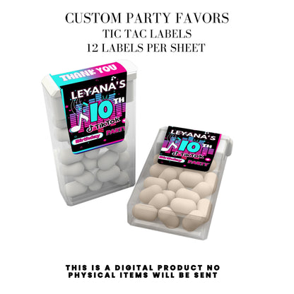 Tik Tok Social Media Party Printable Favor Designs DFY