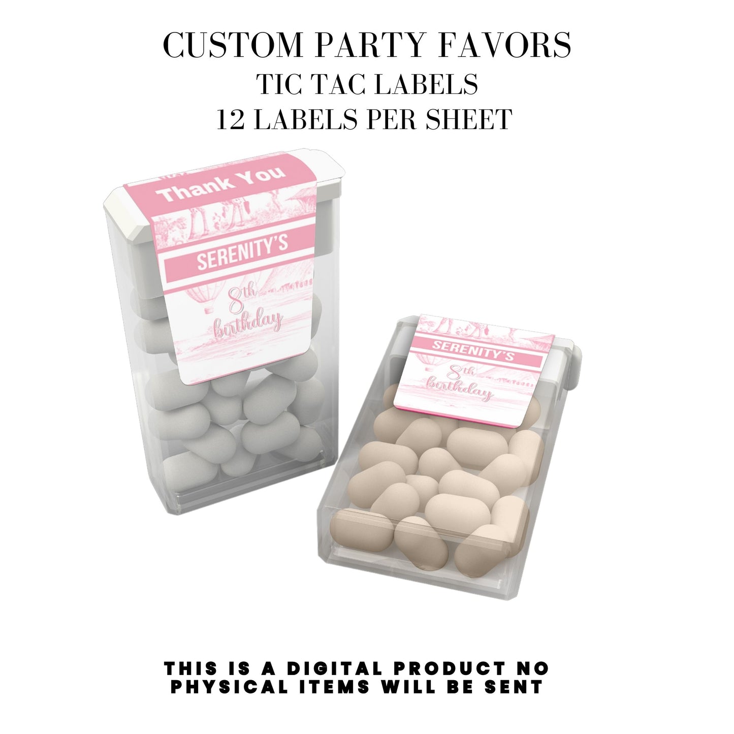 Toile du Jouy Safari Party Printable Favor Designs DFY