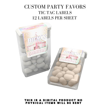 Pastel Carnival Birthday Party DFY Favor Bundle