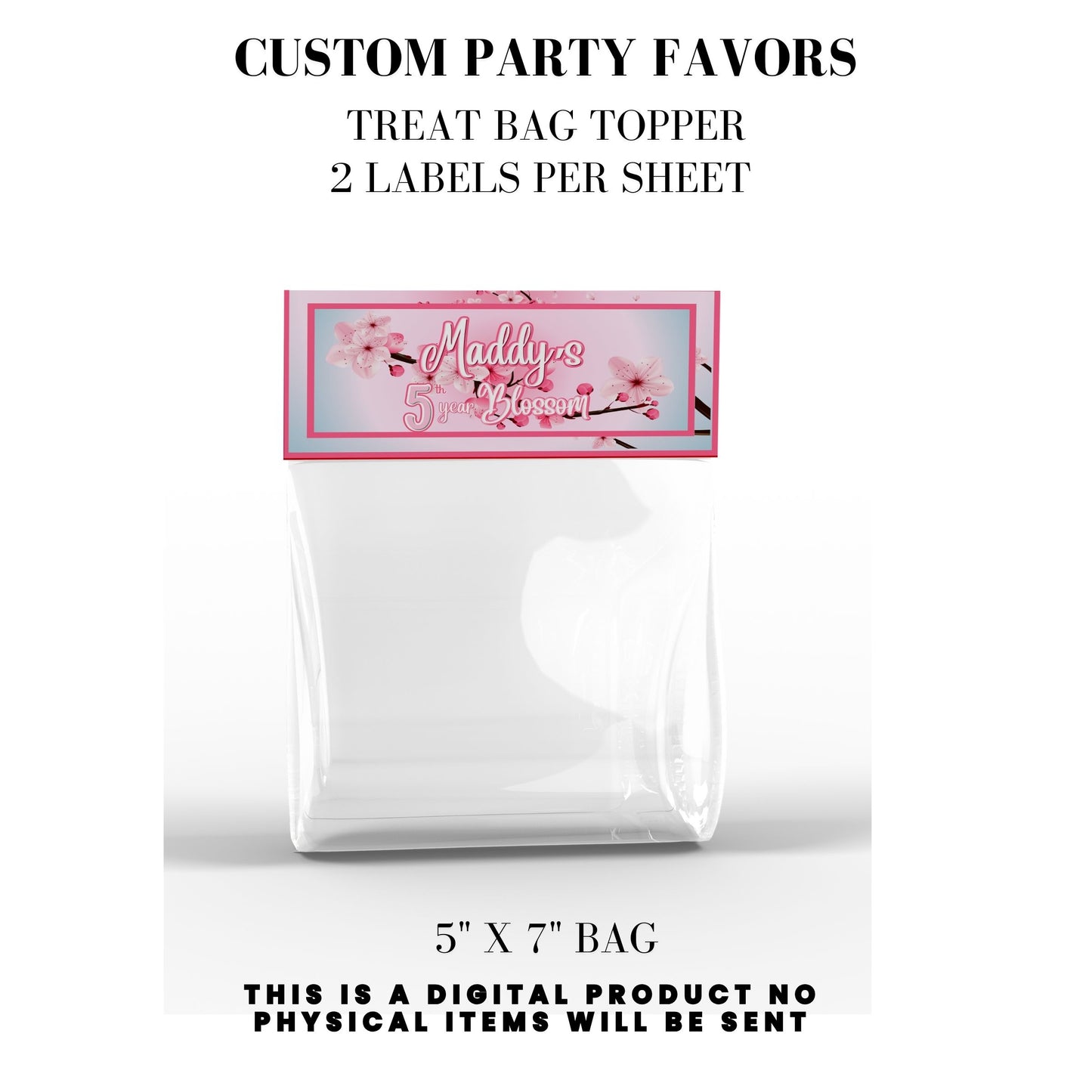 Cherry Blossom Party Printable Favor Designs DFY