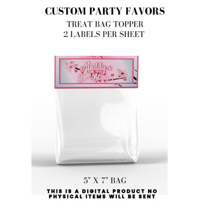 Cherry Blossom Party Printable Favor Designs DFY