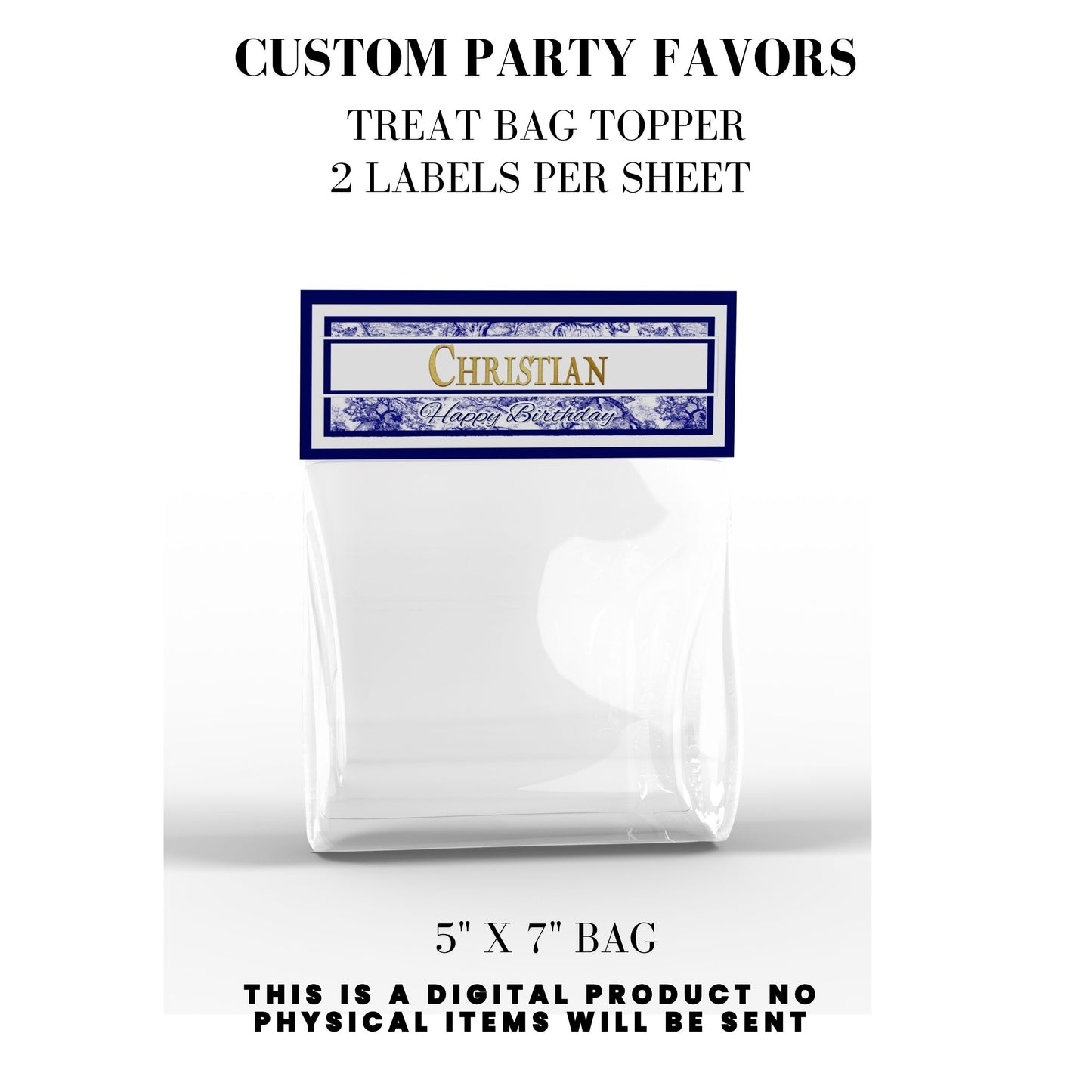 Classic Toile De Juoy Blue Party Printable Favor Designs DFY