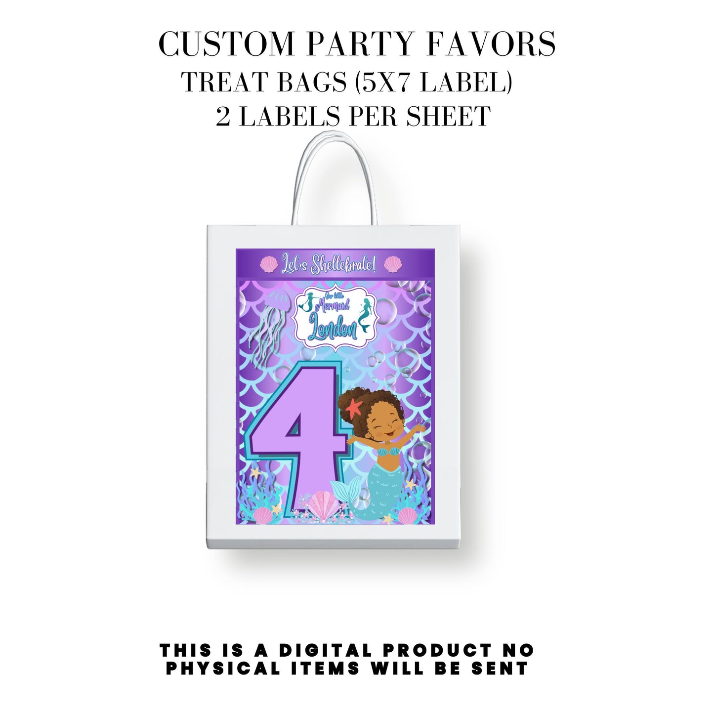 Our Little Mermaid Birthday Party Favors DFY