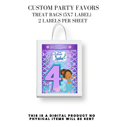 Our Little Mermaid Birthday Party Favors DFY