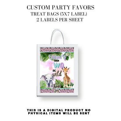 Born Two Be Wild Jungle Safari Birthday Party Favors DFY