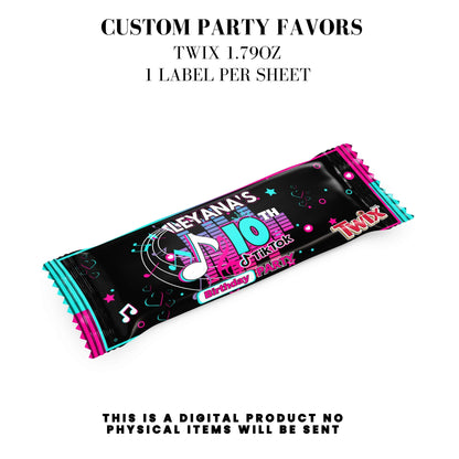 Tik Tok Social Media Party Printable Favor Designs DFY