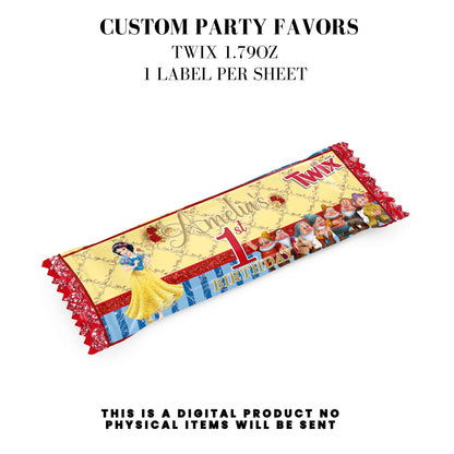 Snow White Party Favor Templates Bundle