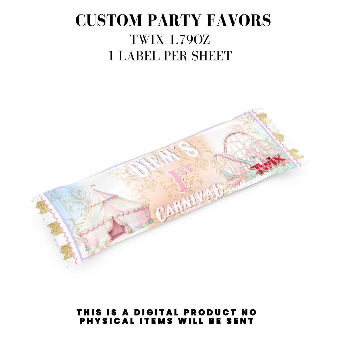 Pastel Carnival Birthday Party DFY Favor Bundle
