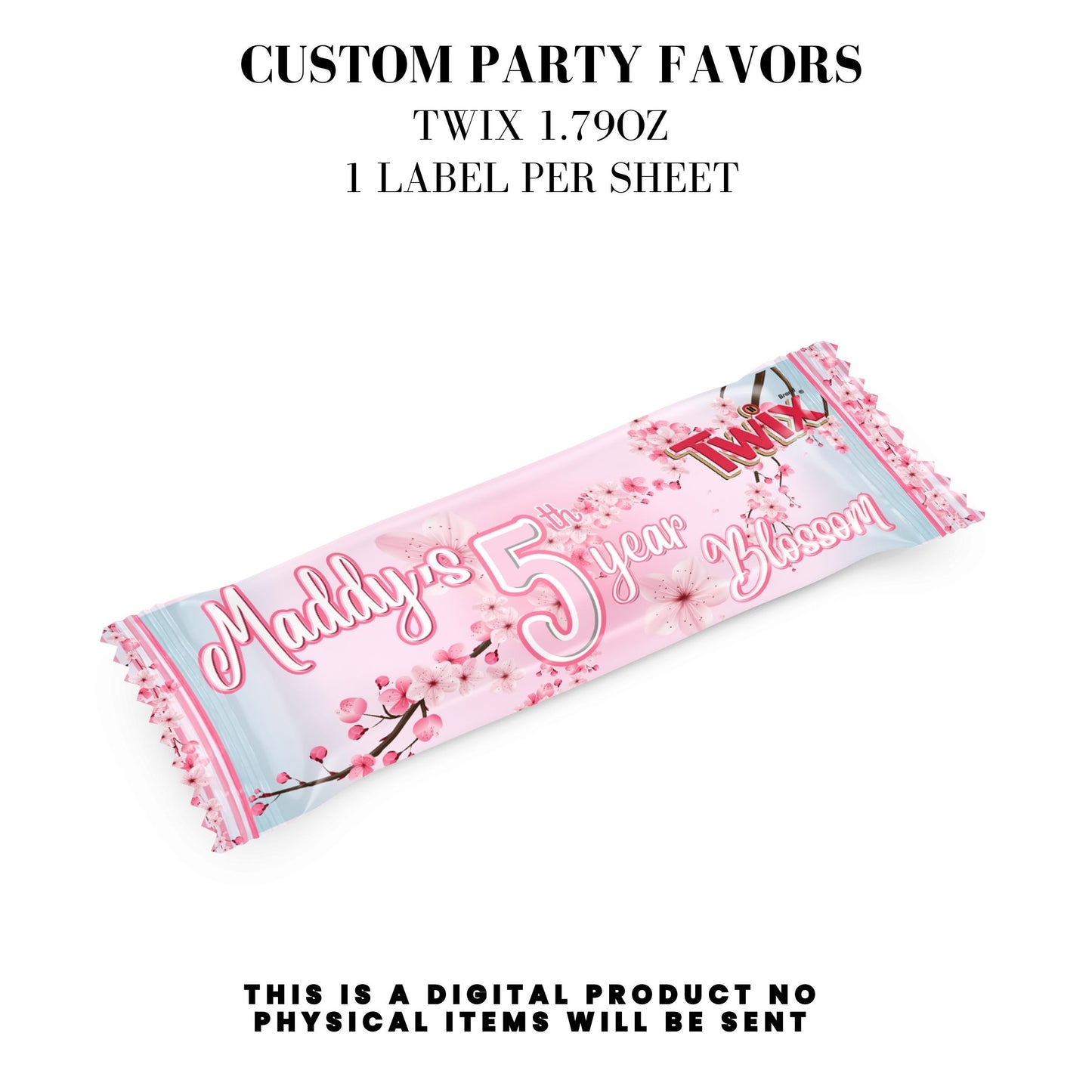 Cherry Blossom Party Printable Favor Designs DFY