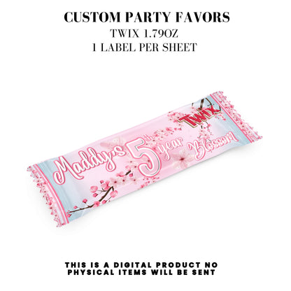 Cherry Blossom Party Printable Favor Designs DFY