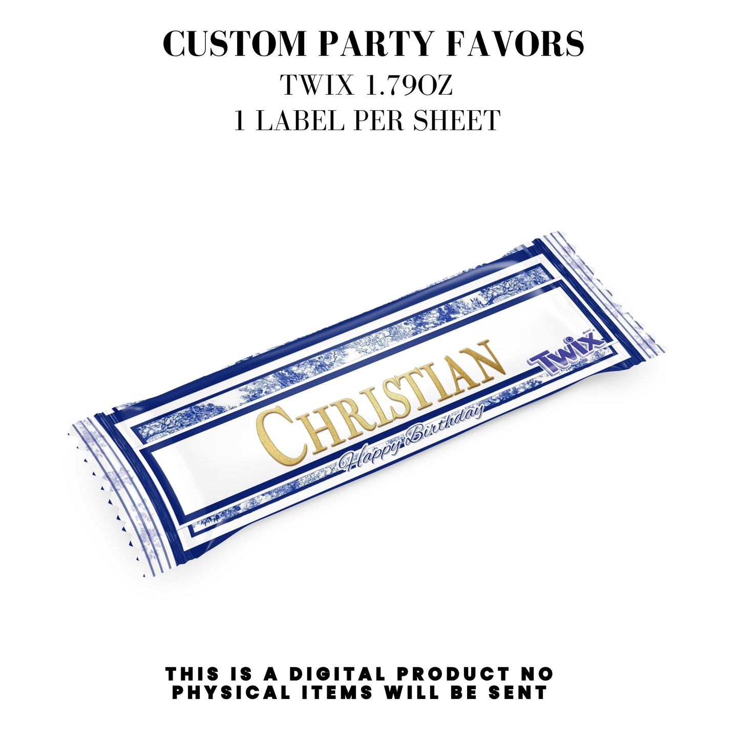 Classic Toile De Juoy Blue Party Printable Favor Designs DFY