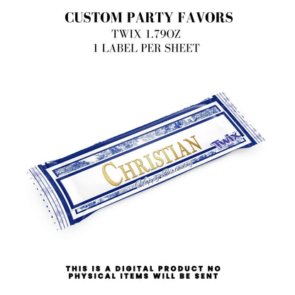 Classic Toile De Juoy Blue Party Printable Favor Designs DFY