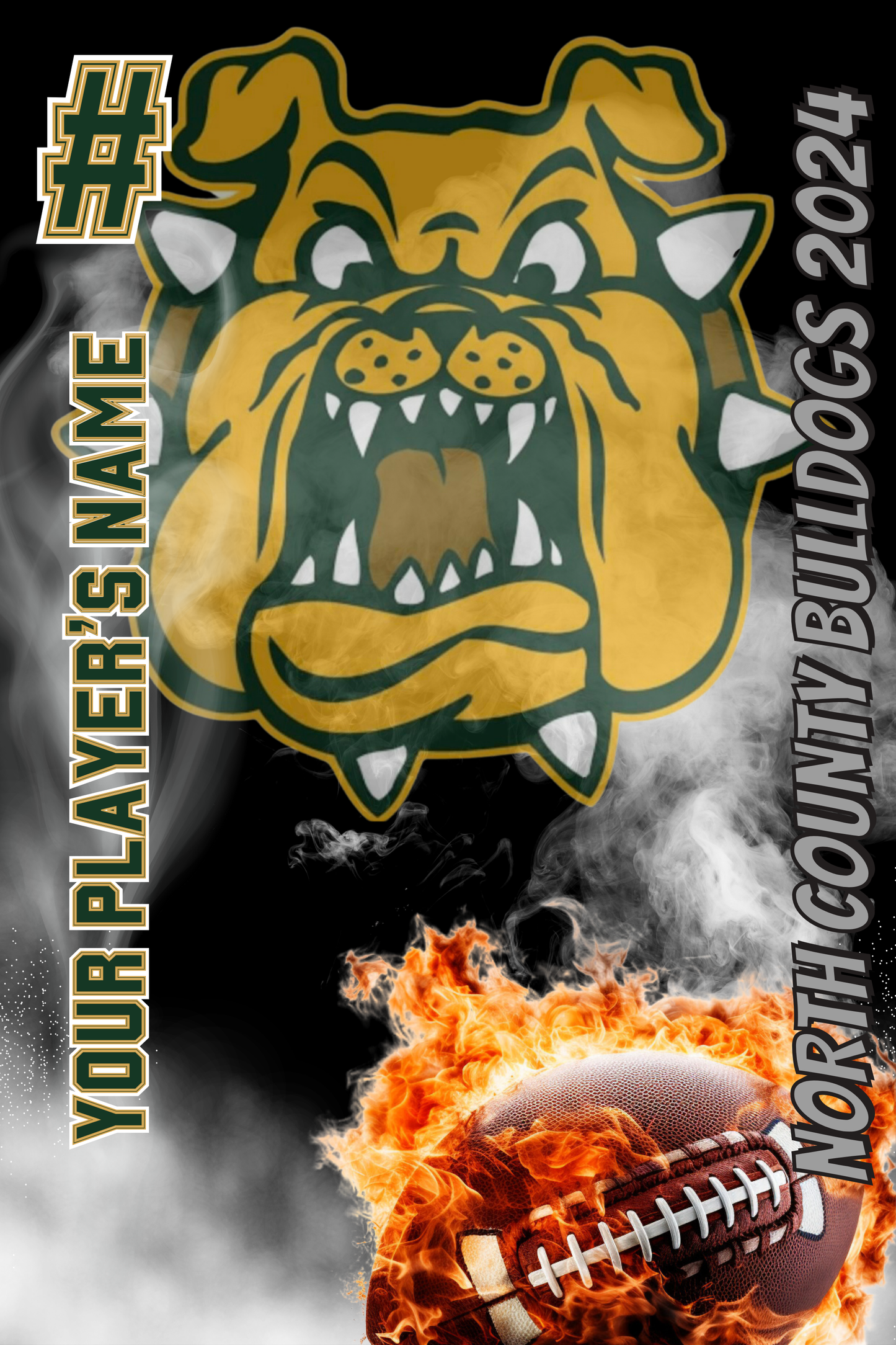 Football team Featured Player Banner 2'x3'