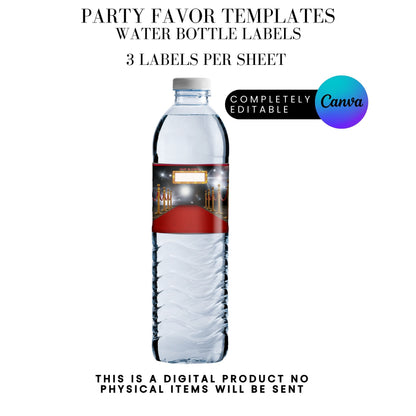 Hollywood Red Carpet Birthday Party Favors Templates Bundle