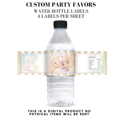 Pastel Carnival Birthday Party DFY Favor Bundle