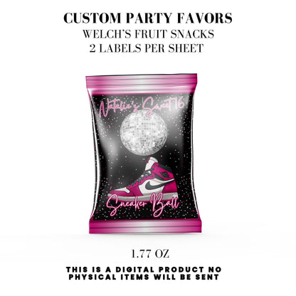 Sneaker Ball Birthday Party Favors DFY