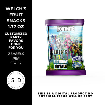 Fortnite Battle Royale Birthday Party Favors DFY
