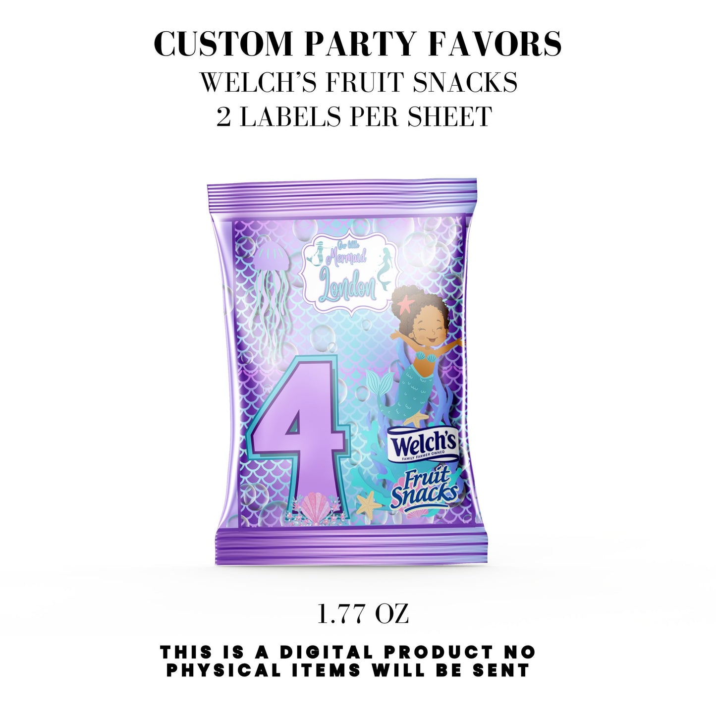 Our Little Mermaid Birthday Party Favors DFY