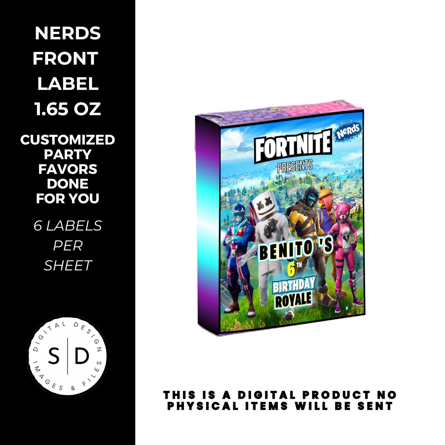 Fortnite Battle Royale Birthday Party Favors DFY